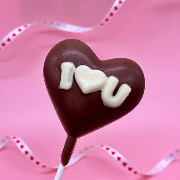 3D Heart Chocolate Lolly - Image 2