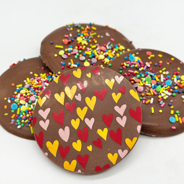 Giant Decorated Valentines Chocolate Buttons - Image 2